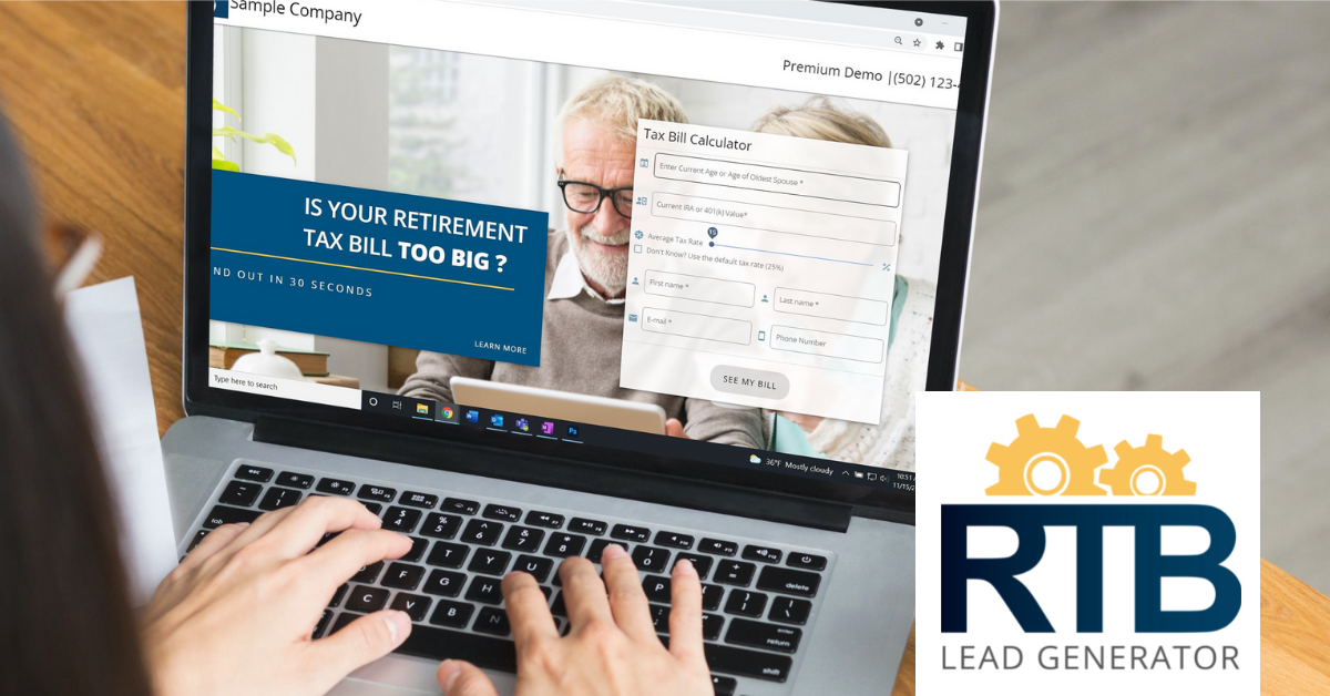 Retirement Tax Bill Lead Generator